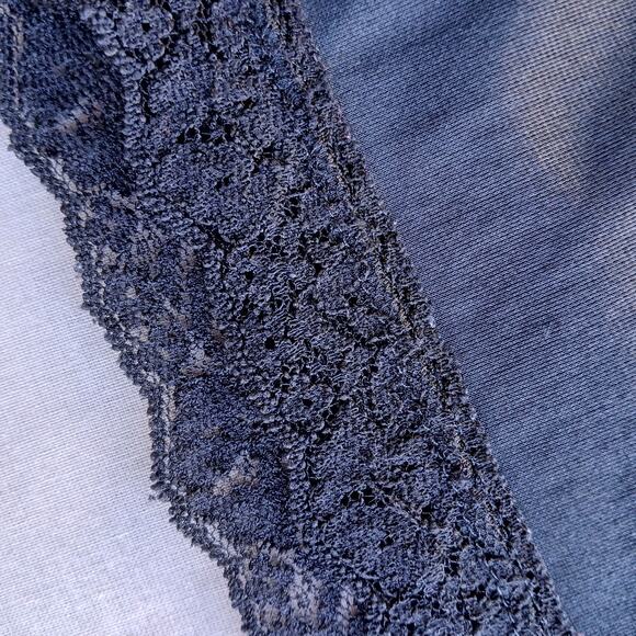 Vintage Nylon Skirt Half Slip with Lace Hem 26W / 28W ZELIG STRAUSS CO black - Picture 6 of 10